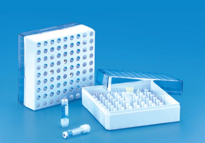 Cryobox For 2D Coded Cryochill Vials 1.8 ml Internal 100 places