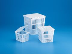 Test Tube Basket with Cover PP Autoclavable 180x170x160