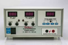Digital PS 100: EPS 300 Model ; 0-300 V; 0-100 mA ;  Variable with timer Constant Current ; Constant Voltage ; Digital display