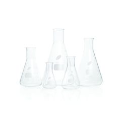 Flasks, Erlenmeyer, Conical, Narrow Mouth, with Graduation Made from Heat Resistant, Low Expansion Borosilicate Glass./3000ml