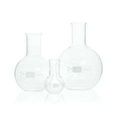 Flasks, Flat Bottom, Centre Neck, with I/C Joint, Made from DURAN/2000ml