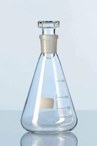 Flasks, Erlenmeyer, Conical with I/C Joint and Glass Stopper, Made from DURAN/250ml