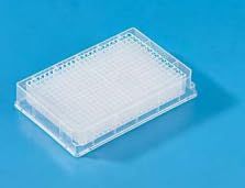 384 WELL SQUARE DEEP WELL STORAGE MICRO PLATE 240ul V BOTTOM
