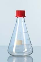 Flasks, Erlenmeyer, Conical with PP Screw Cap, Autoclavable up to 1400C, Made from DURAN/1000ml