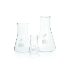 Flasks, Erlenmeyer, Conical, Wide Mouth,Made from Heat Resistant, Low Expansion Borosilicate Glass./100ml