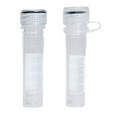 Screw Cap Tubes with Looped Cap Unassembled (Sterile)Conical with knurl 1.5 ml