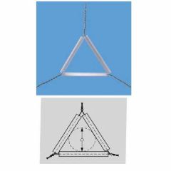 Triangles on Nickel Chrome wire, Quartz, RIVIERA