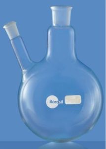 24/29 & 19/26 Joints Round Bottom Two Neck Flask 100 ML