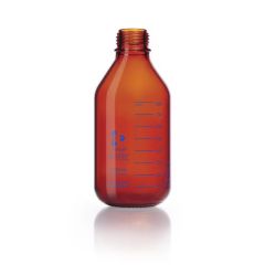Bottles, Laboratory,  AMBER  without Screw Cap and Pouring Ring,Autoclavable upto 140°C, DURAN PRESSURE PLUS/100ml