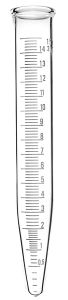 Tubes, Centrifuge, Conical, Graduated with White Graduation,Made from Heat Resistant, Low Expansion Borosilicate Glass, RIVIERA/50ml
