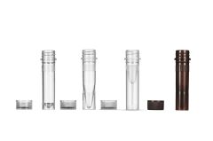 TAURUSDISPO Cryo Vials, 2.0ml, Self Standing Clear Tube, Clear Cap
