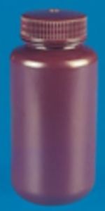 AMBER WIDE MOUTH BOTTLE HDPE 30 ML
