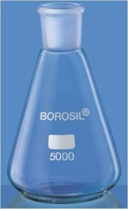 Narrow Mouth Erlenmeyer Conical Flask with I/C Joint 250 ML