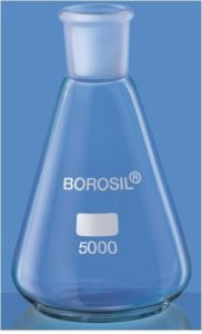 Narrow Mouth Erlenmeyer Conical Flask with I/C Joint 25 ML