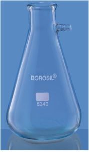 Bolt Neck Filtering Flask with Tubulation 5 L