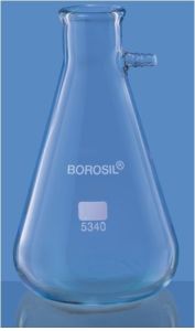 Bolt Neck Filtering Flask with Tubulation 1000 ML