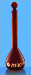 VOLUMETRIC FLASK 'A'25 ML AMBER