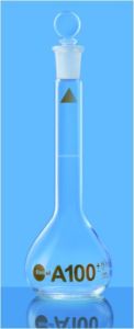 VOLUMETRIC FLASK WITH RED MARK 'A' 10 ML