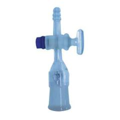 Glass Adaptor Straight Socket With Stopcock 29/32