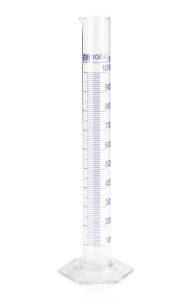 Measuring Cylinder Class B Blue Raised Graduation PP Autoclavable 10 ml