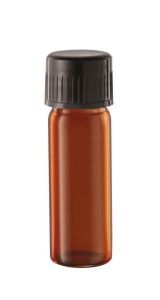 Culture Tubes, Flat Bottom, AMBER, with Screw Cap and Silicone Liner,Made from Heat Resistant, Low Expansion Borosilicate Glass, RIVIERA/30ml