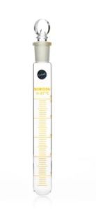 Graduated Test tube, With I/C Stopper, Amber, 20ml