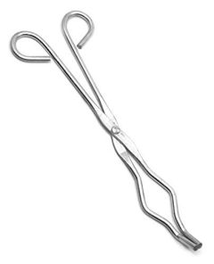 8” crucible tong, with bow, stainless steel