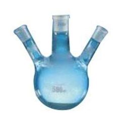 Round Bottom Flask with 2 Angled Side Neck1 CN 34/35 & 2 ASN 19/26 I/C JT 3 L