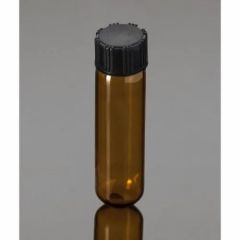 Culture Tubes, Round Bottom, AMBER, with Screw Cap and Silicone Liner,Made from Heat Resistant, Low Expansion Borosilicate Glass, RIVIERA/5ml