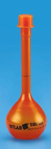 Amber Volumetric Flask Class A PMP (TPX) 50 ml