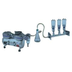 J - 193M  AXIVA- THREE PLACE ASSEMBLY WITH PC FUNNELS-1.  Filter Funnel PC with Cover Capacity 250 ml. (Cat no - KP14U)/Three