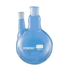 34/35 & 19/26 Joints Round Bottom Flask with One Parallel Side Neck 3000 ML