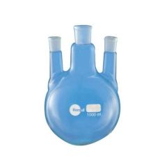 Round Bottom Flask with 2 Angled Side Neck 1 CN 24/29 & 2 PSN19/26 I/C JT. 100 ML