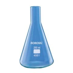 Long Neck Erlenmeyer Conical Flask without Rim W/O RIM 250 ML
