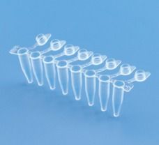 MAXIAMP 0.2ML WHITE TUBE STRIPS WITH ATTACHED CAP