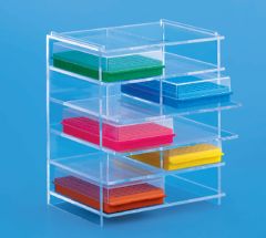 Rack for Reversible Rack Acrylic 8 places  80 vertical